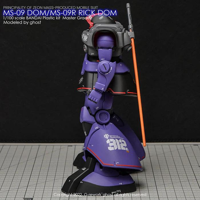 G-Rework 1/100 MG Dom 1.5/Rick Dom 1.5 (Select) Custom Decals