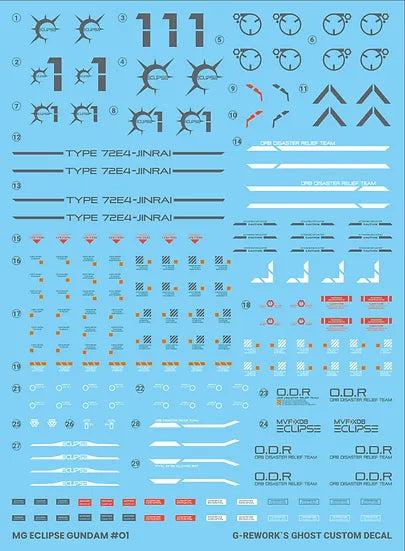 G-Rework 1/100 MG Eclipse Gundam - Artrovo Gundam