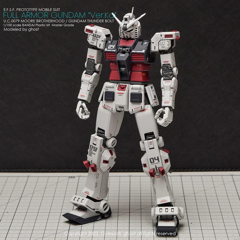 G-Rework 1/100 MG Full Armor Gundam Ver. Ka [Gundam Thunderbolt] Custom Decals