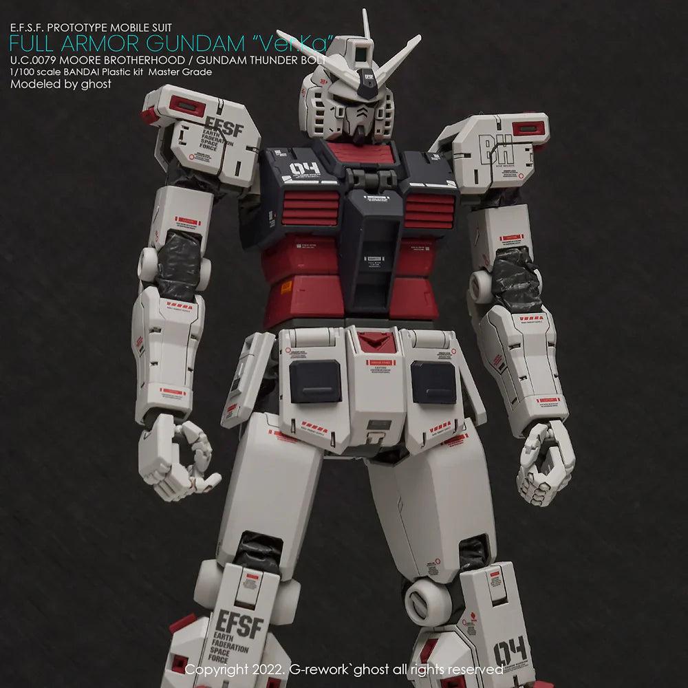 G-Rework 1/100 MG Full Armor Gundam Ver. Ka [Gundam Thunderbolt] Custom Decals