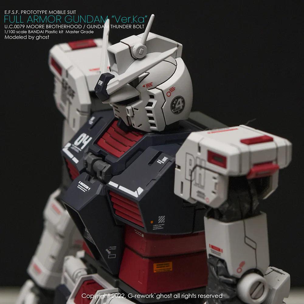 G-Rework 1/100 MG Full Armor Gundam Ver. Ka [Gundam Thunderbolt] Custom Decals