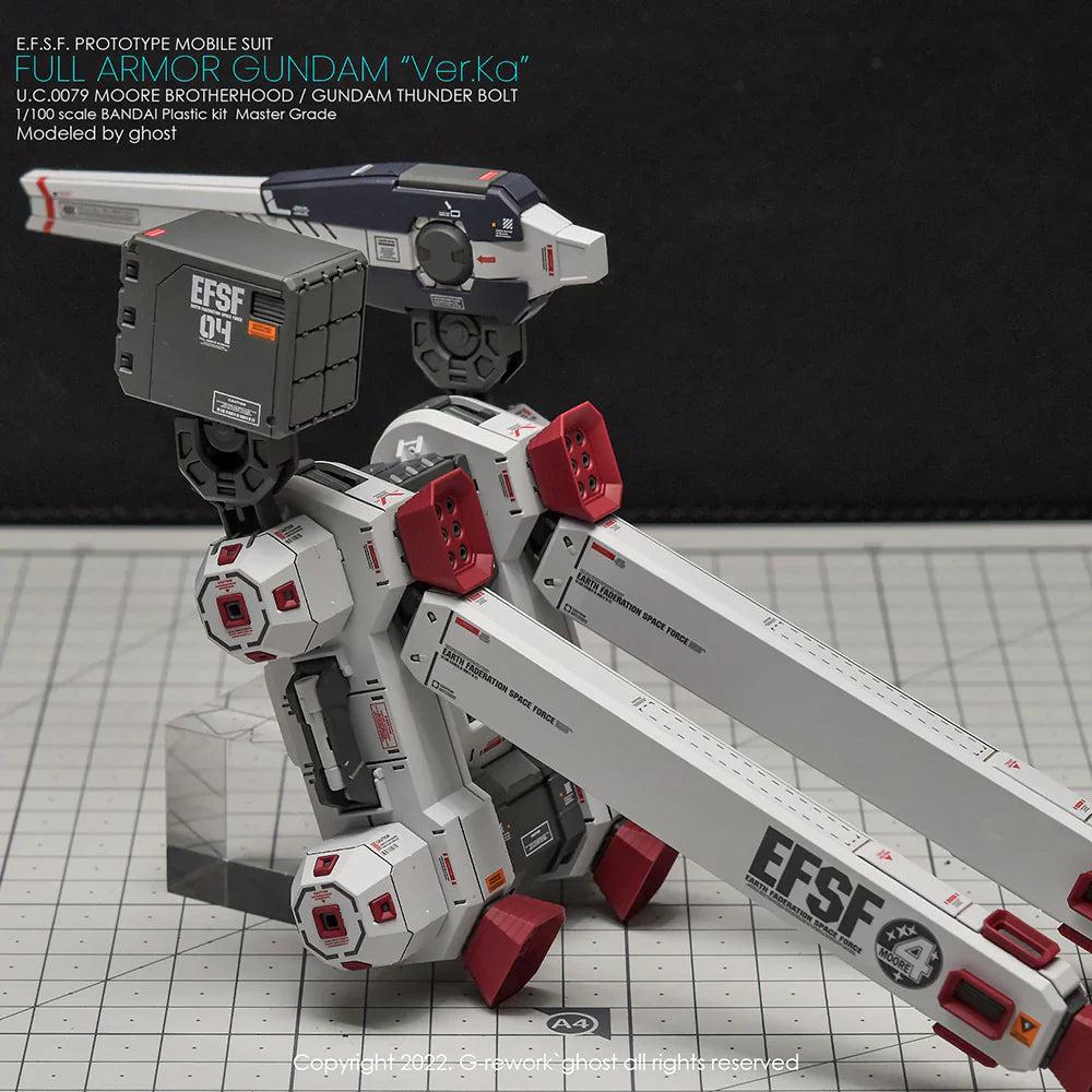 G-Rework 1/100 MG Full Armor Gundam Ver. Ka [Gundam Thunderbolt] Custom Decals