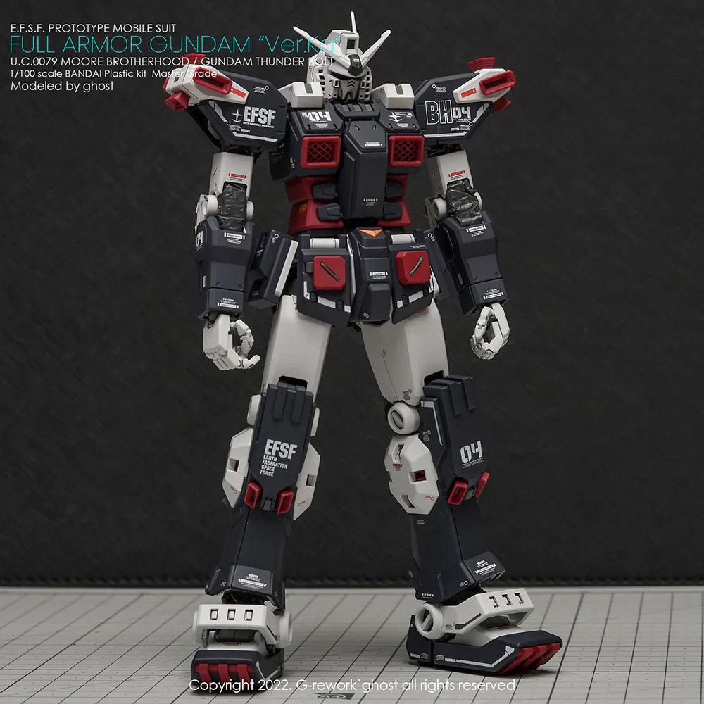 G-Rework 1/100 MG Full Armor Gundam Ver. Ka [Gundam Thunderbolt] Custom Decals