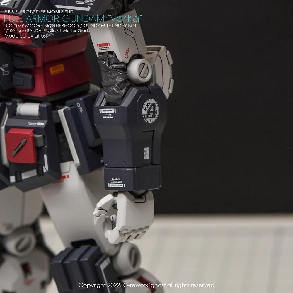 G-Rework 1/100 MG Full Armor Gundam Ver. Ka [Gundam Thunderbolt] Custom Decals