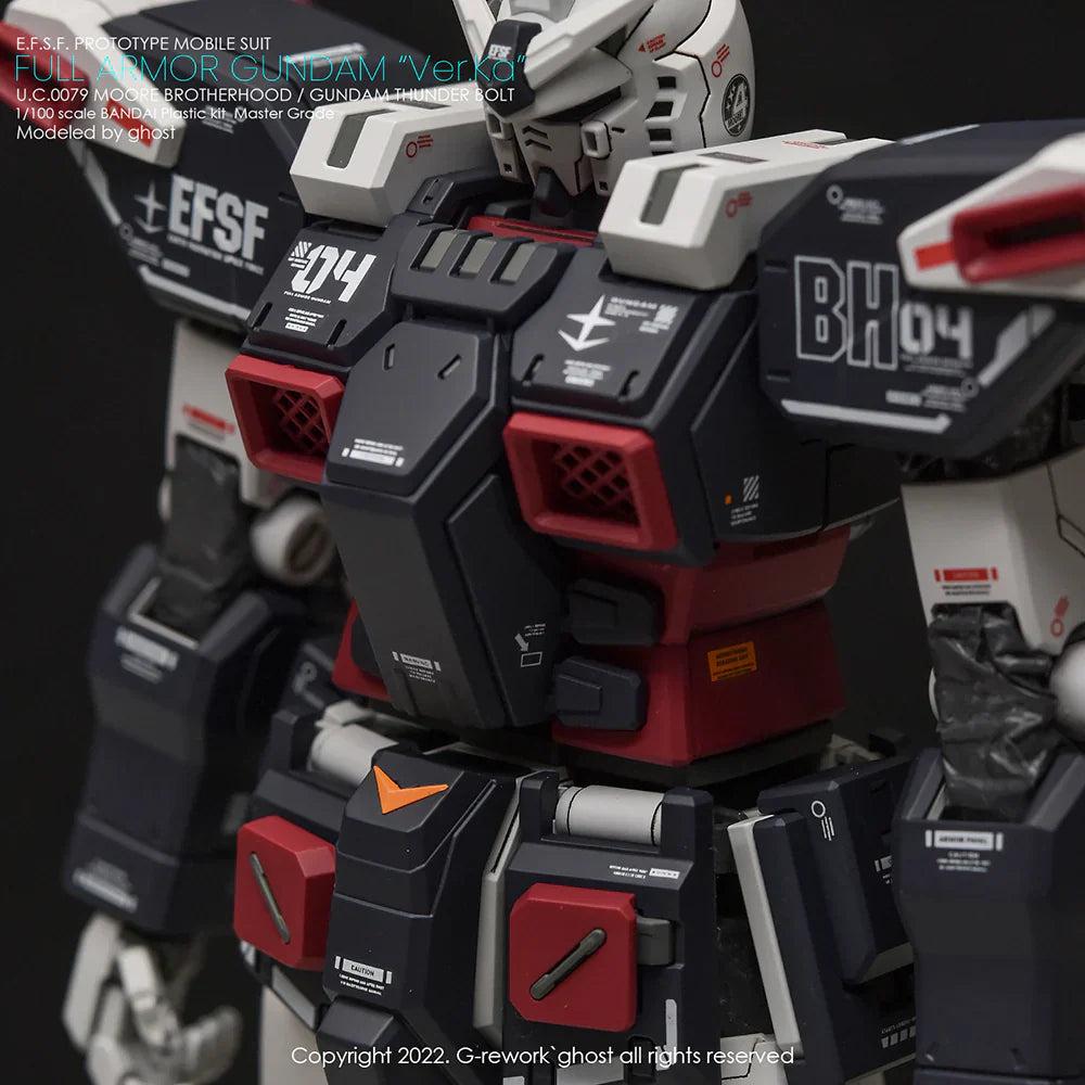 G-Rework 1/100 MG Full Armor Gundam Ver. Ka [Gundam Thunderbolt] Custom Decals