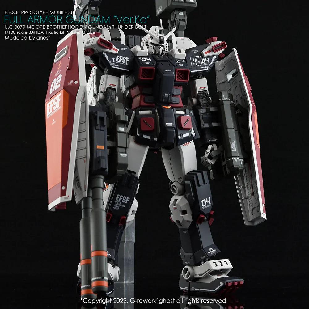 G-Rework 1/100 MG Full Armor Gundam Ver. Ka [Gundam Thunderbolt] Custom Decals