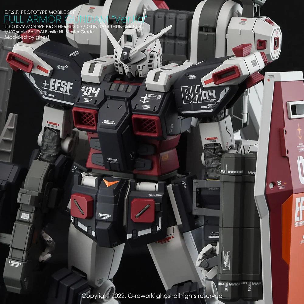 G-Rework 1/100 MG Full Armor Gundam Ver. Ka [Gundam Thunderbolt] Custom Decals