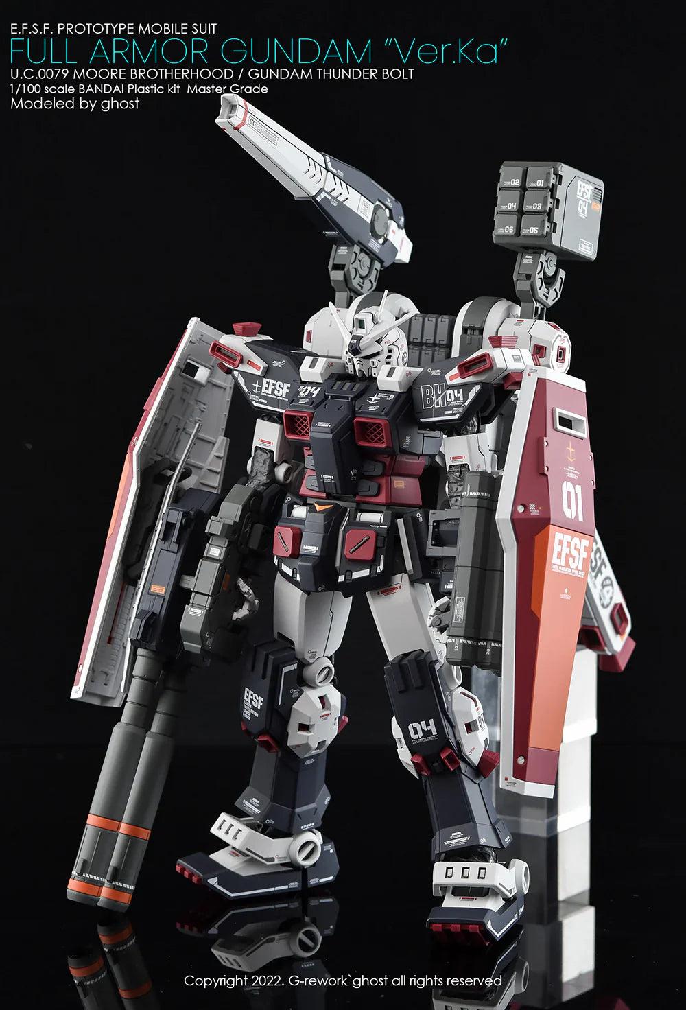 G-Rework 1/100 MG Full Armor Gundam Ver. Ka [Gundam Thunderbolt] Custom Decals