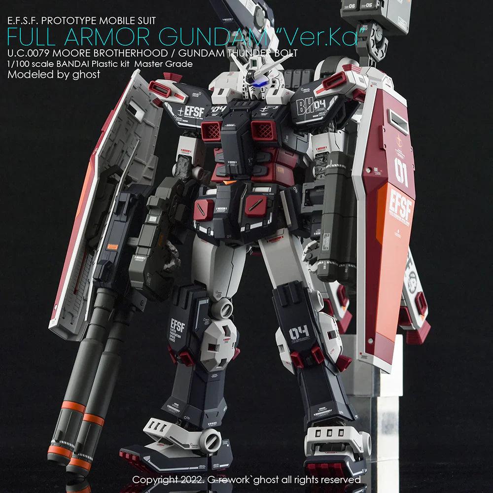 G-Rework 1/100 MG Full Armor Gundam Ver. Ka [Gundam Thunderbolt] Custom Decals