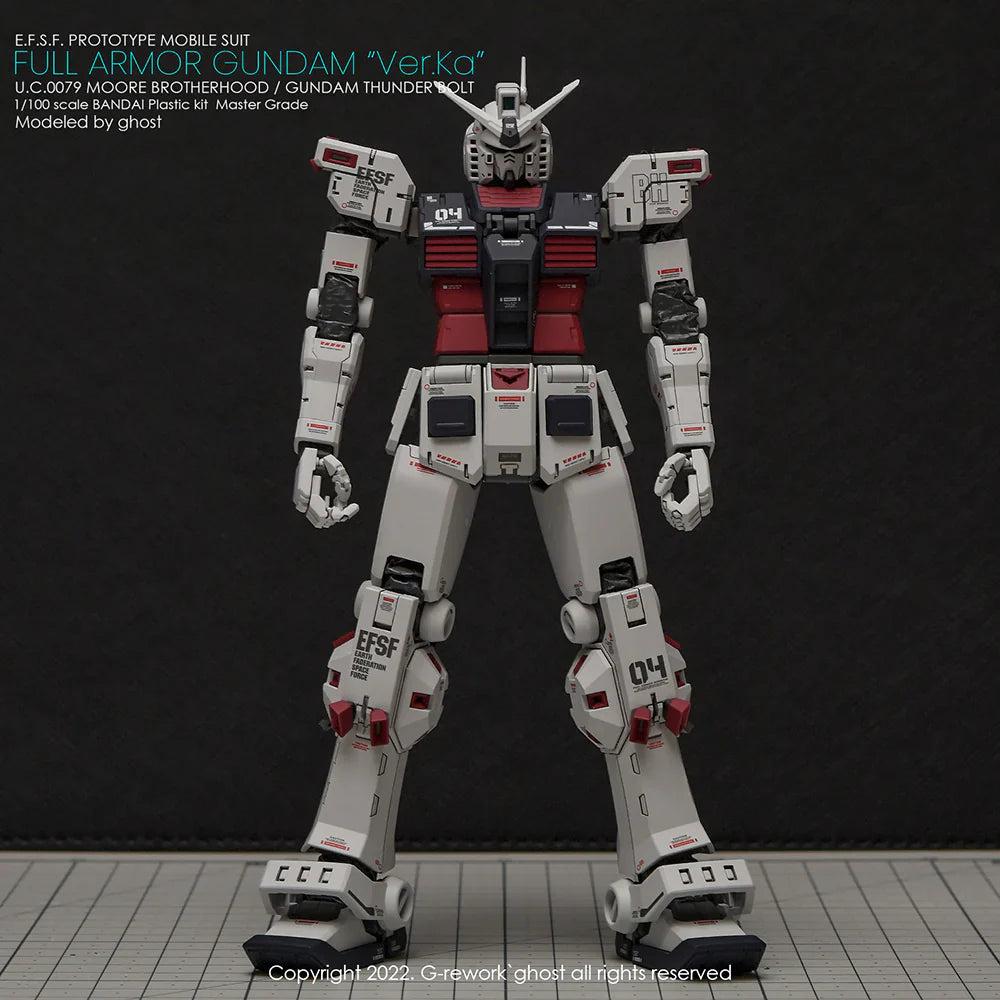 G-Rework 1/100 MG Full Armor Gundam Ver. Ka [Gundam Thunderbolt] Custom Decals