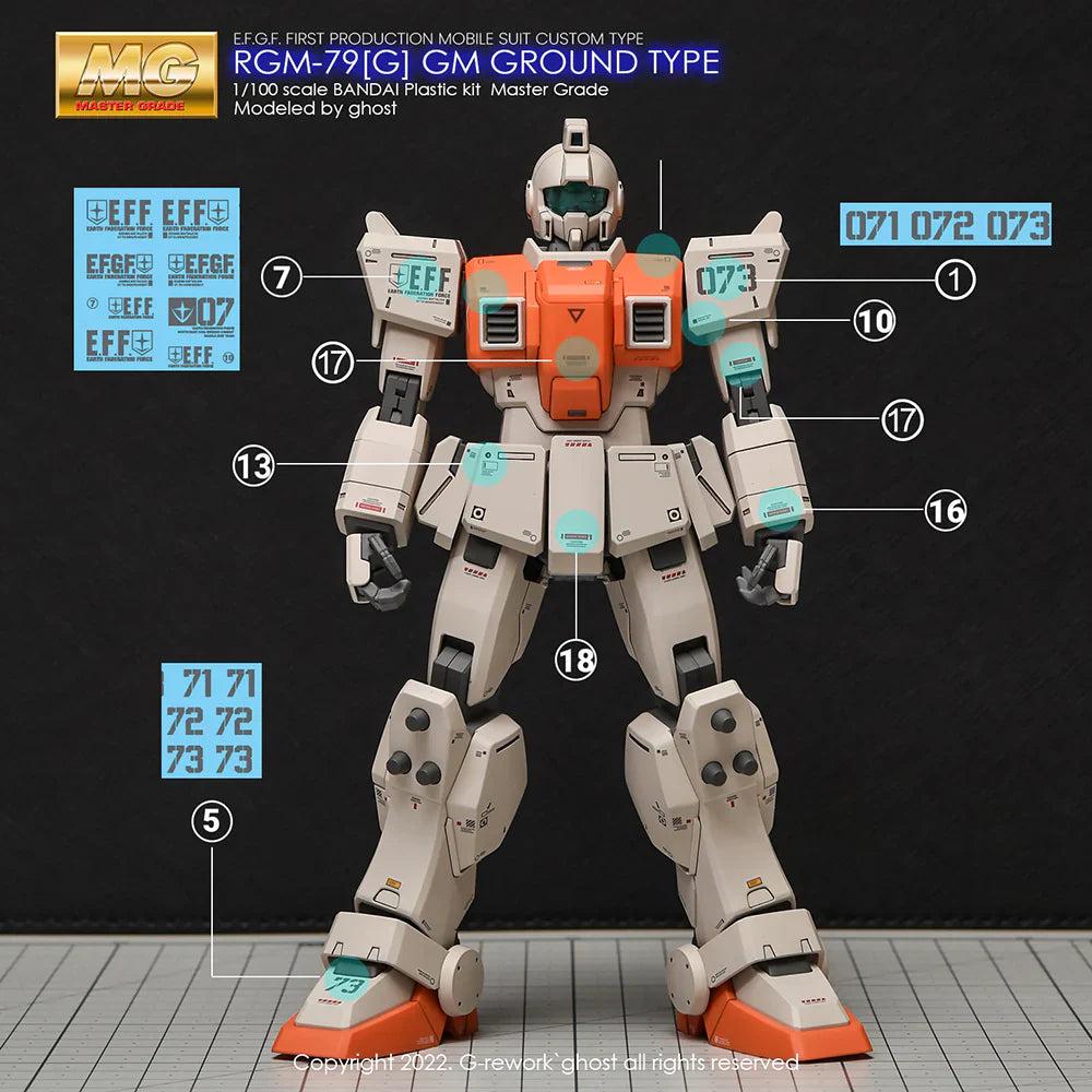 G-Rework 1/100 MG RGM-79[G] GM Ground Type Custom Decals - Image 18 of 21