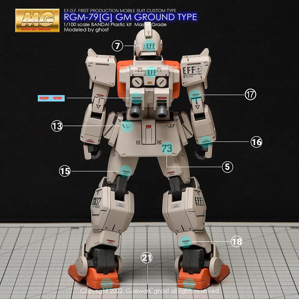 G-Rework 1/100 MG RGM-79[G] GM Ground Type Custom Decals - Image 19 of 21
