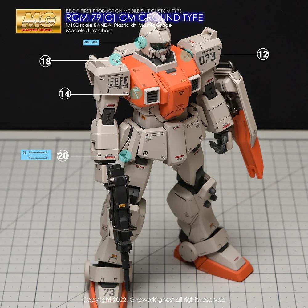 G-Rework 1/100 MG RGM-79[G] GM Ground Type Custom Decals - Image 20 of 21
