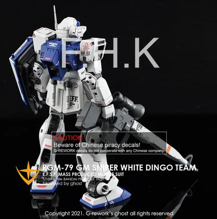 G-Rework 1/100 MG RGM-79SP GM Sniper II [White Dingo] Custom Decals - Image 3 of 9