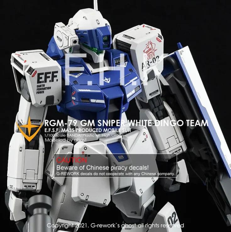 G-Rework 1/100 MG RGM-79SP GM Sniper II [White Dingo] Custom Decals - Image 9 of 9