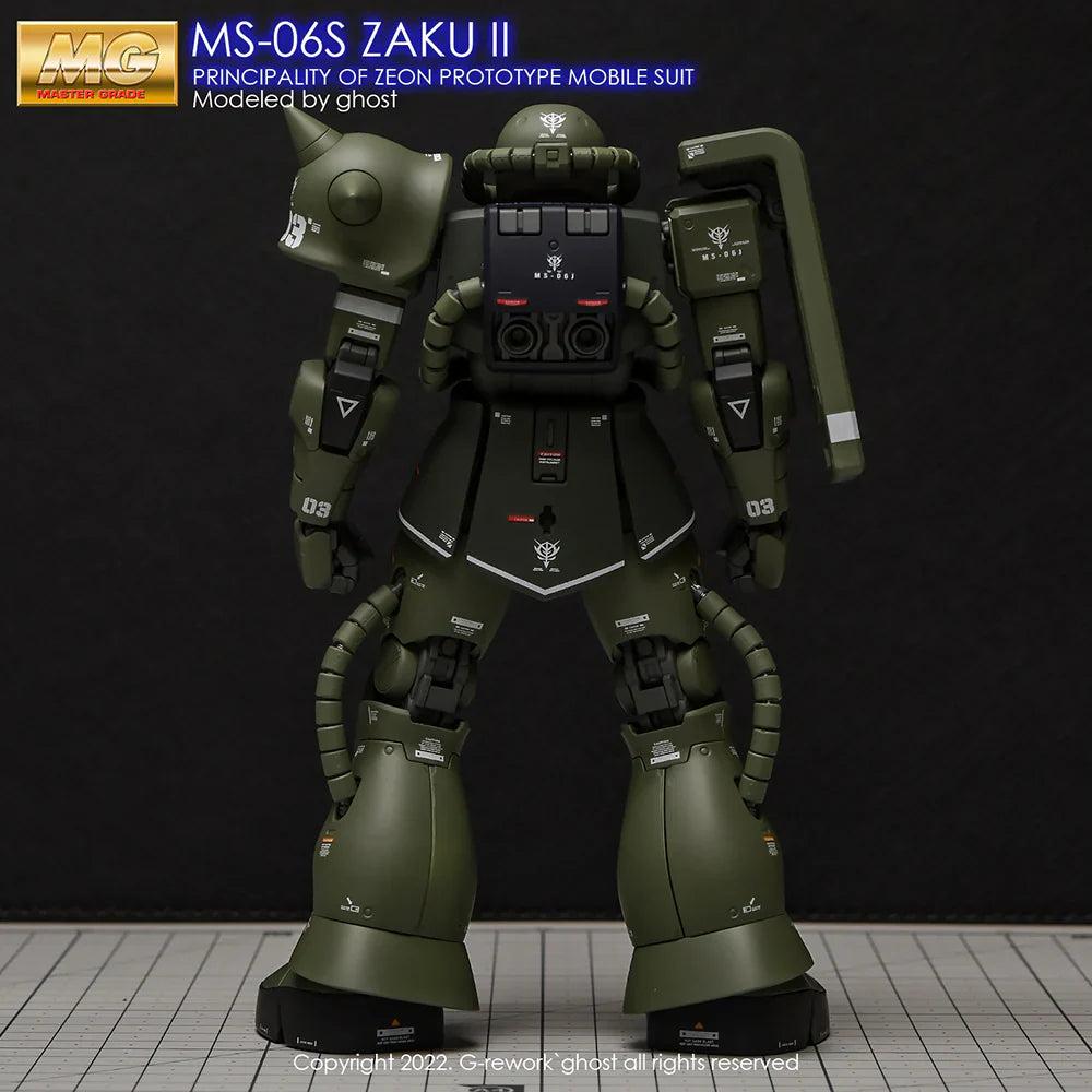 G-Rework 1/100 MG Zaku II 2.0 Custom Decals - Image 6 of 12