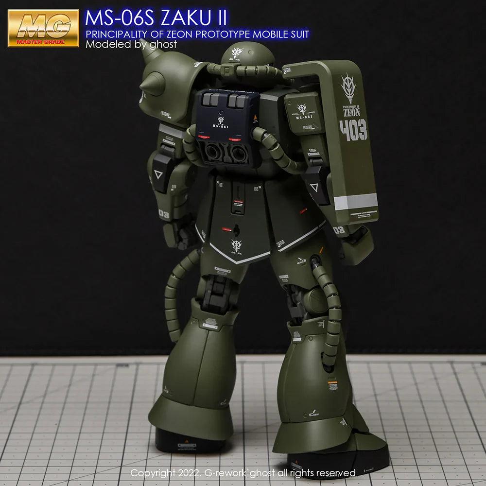 G-Rework 1/100 MG Zaku II 2.0 Custom Decals - Image 7 of 12