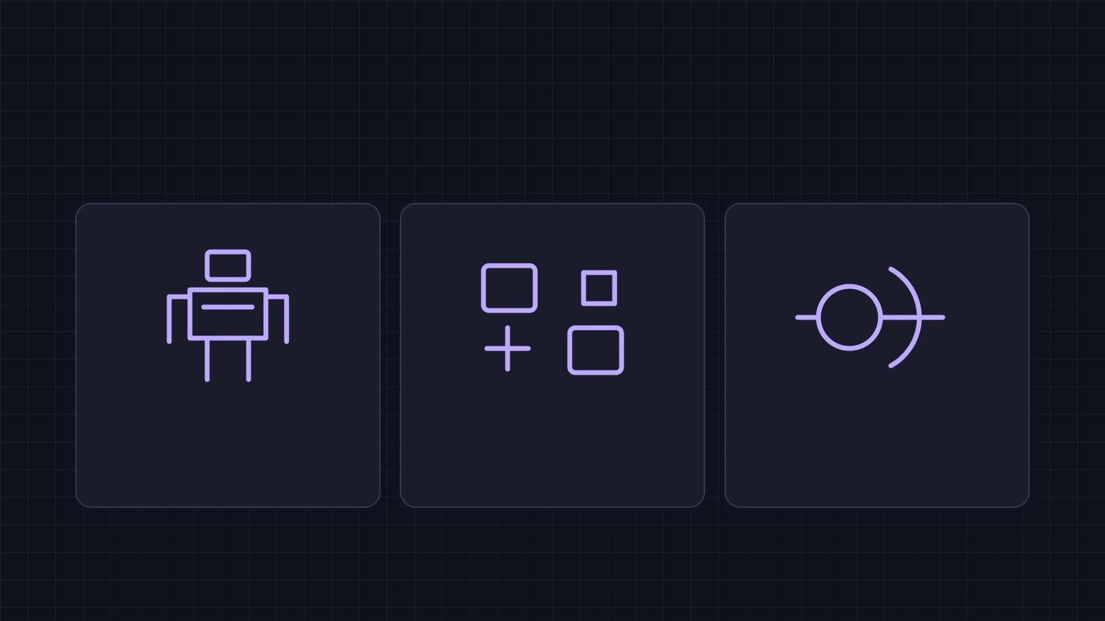 Line illustrations of a base robot, option parts, and a connection that needs a fit check.