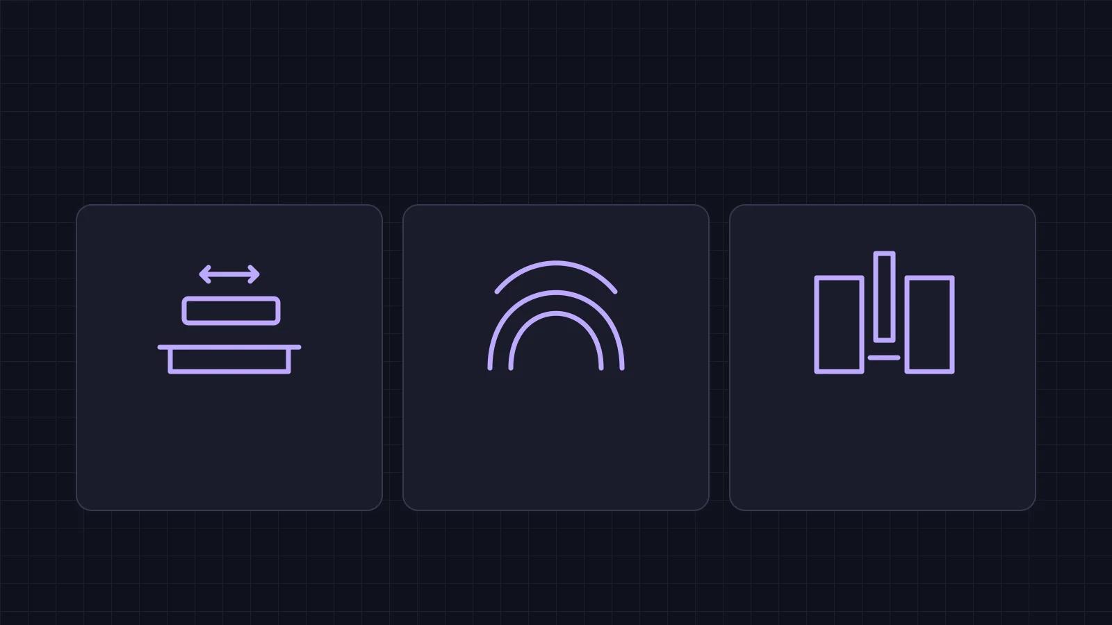 Line illustrations of a flat working plane, a curved surface, and a narrow access gap.