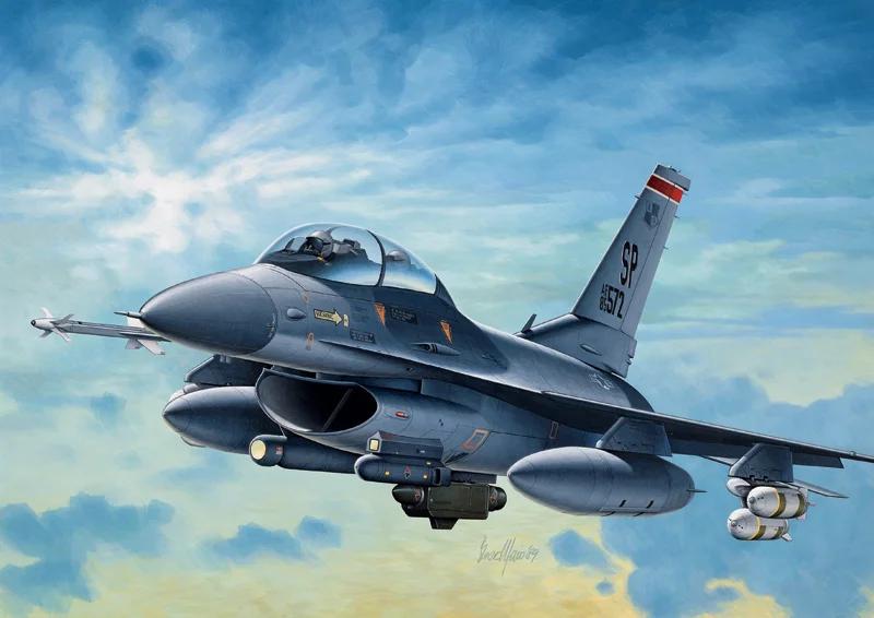 Italeri F16c Night Falcon Aircraft 72 Model Kit — official product photo 1