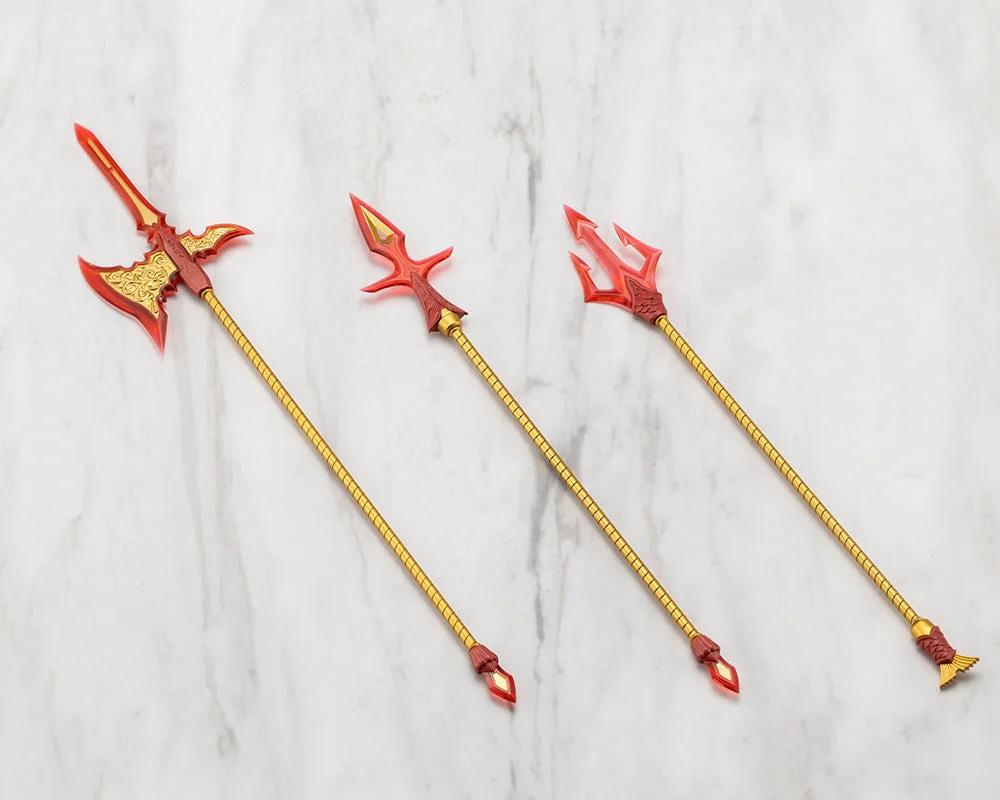 Kotobukiya VIRTUOUS STYLE11 POLE WEAPON SET FLAMERITE Ver. — official product photo 1