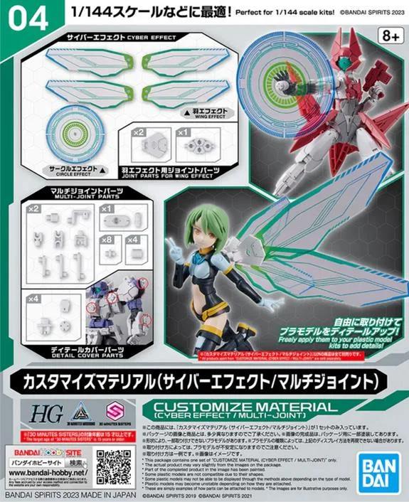 Bandai Customized Material Cyber Effect Multi Model Kit — box art
