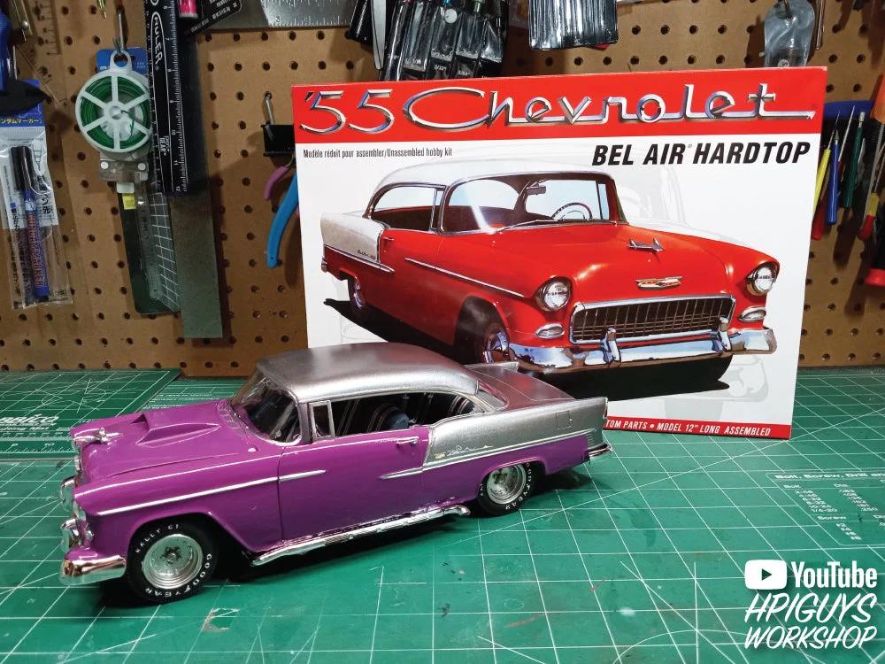 AMT 1/16 55 Chevy Bel Air Hardtop Model Kit — official product photo 6