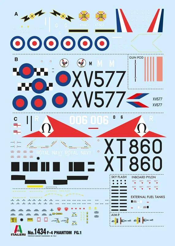 Italeri 1/72 F-4 Phantom Fg 1 Model Kit — official product photo 3