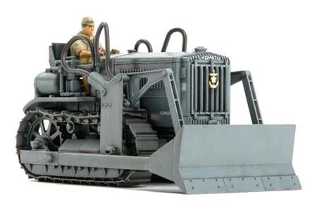 Tamiya 1/48 Komatsu G40 Bulldozer Model Kit — box art
