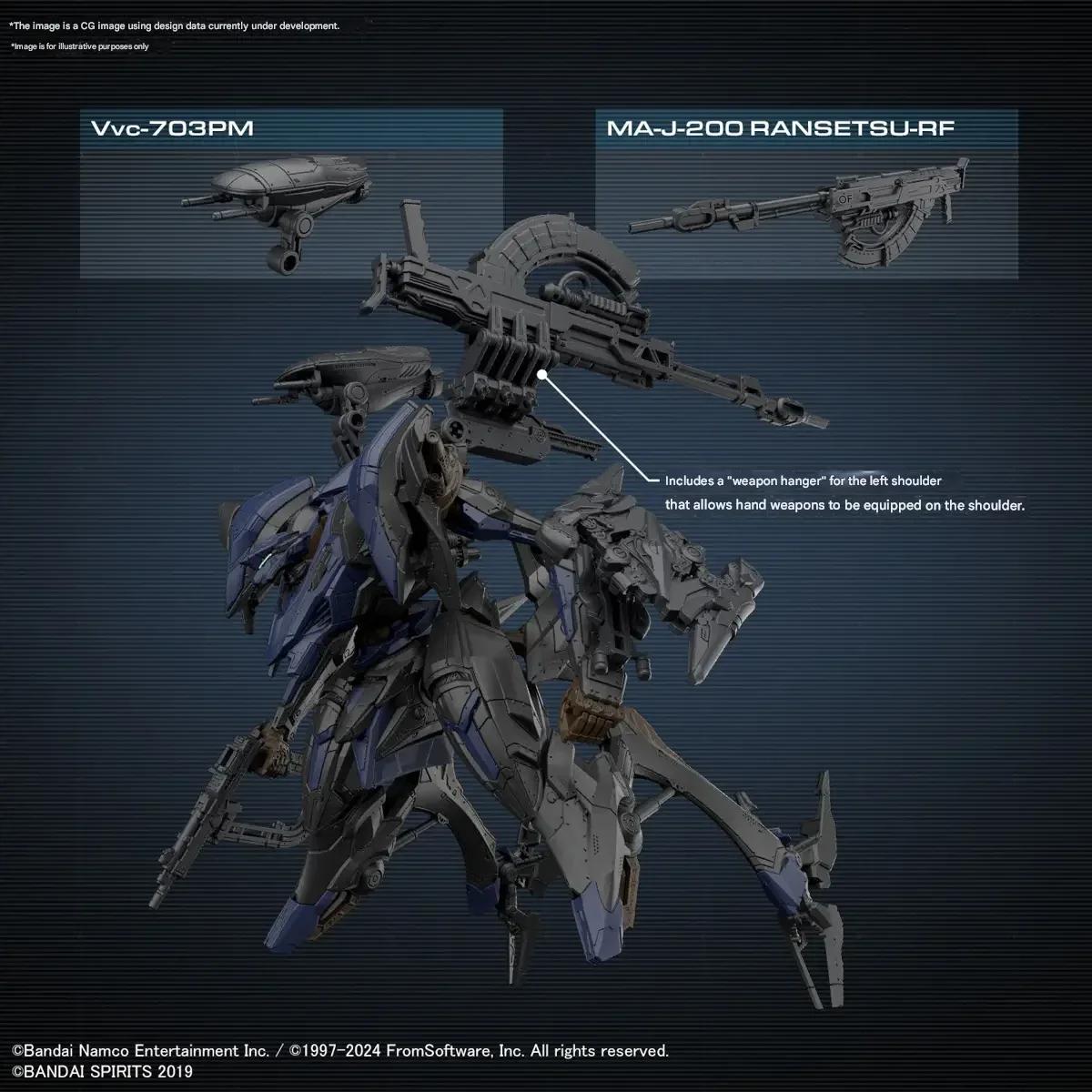Bandai 1/144 30MM Fires Rubicon Schneider Nachtreiher Model Kit — product photo 6