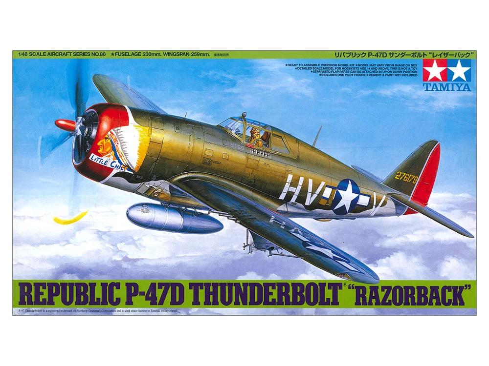Tamiya 1/48 P-47D Razorback Model Kit — official product photo 1