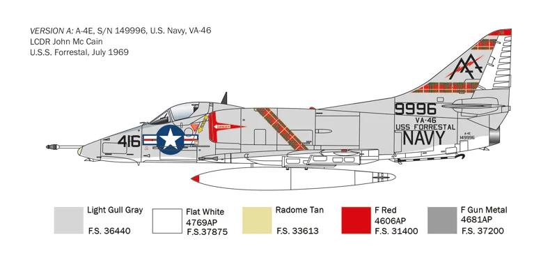 Italeri 1/48 A-4E F G Skyhawk Model Kit — official product photo 4