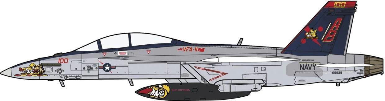Hasegawa 1/72 A-18F F Super Hornet Vfa Model Kit — official product photo 1