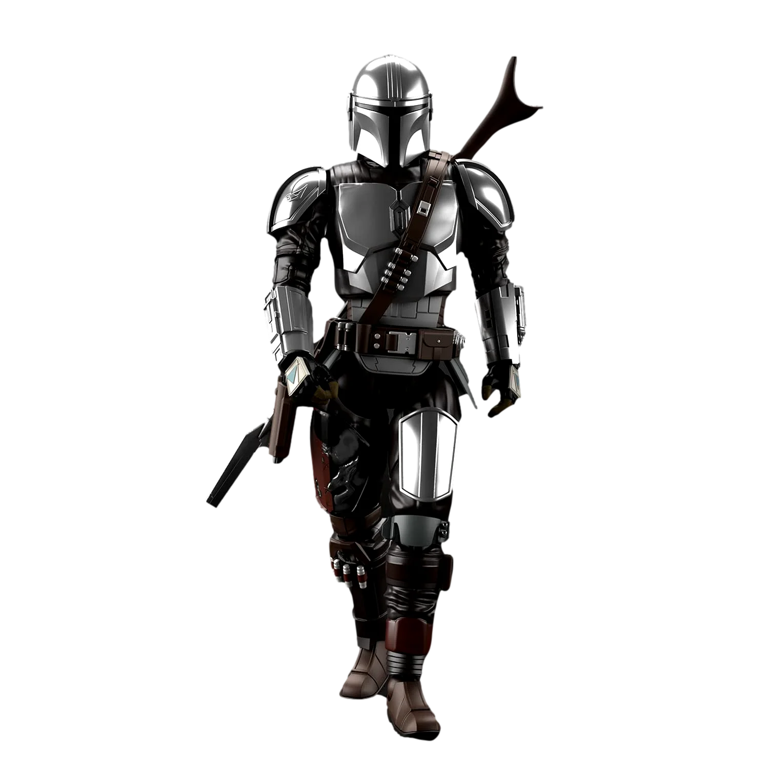 Bandai Mandalorian Baskar Armor 1 12silvr Model Kit — official product photo 1