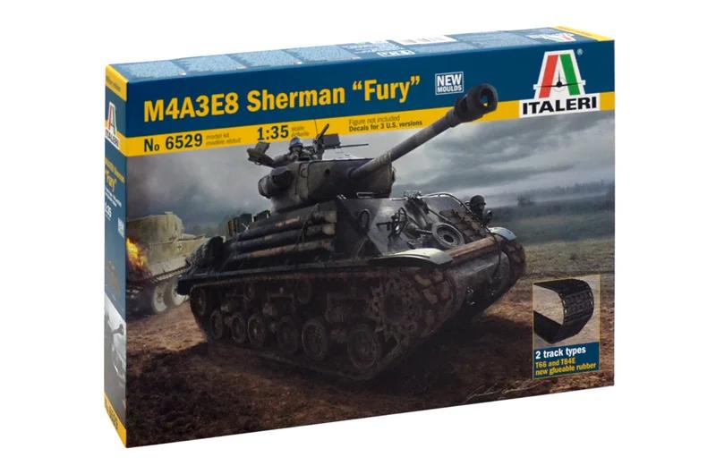 Italeri 1/35 M4a3e8 Sherman Fury Model Kit — official product photo 1