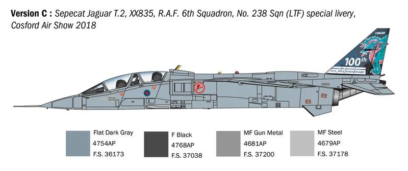 Italeri 1/72 Sepecat Jaguar T 2 RAF Trainer Model Kit — official product photo 5