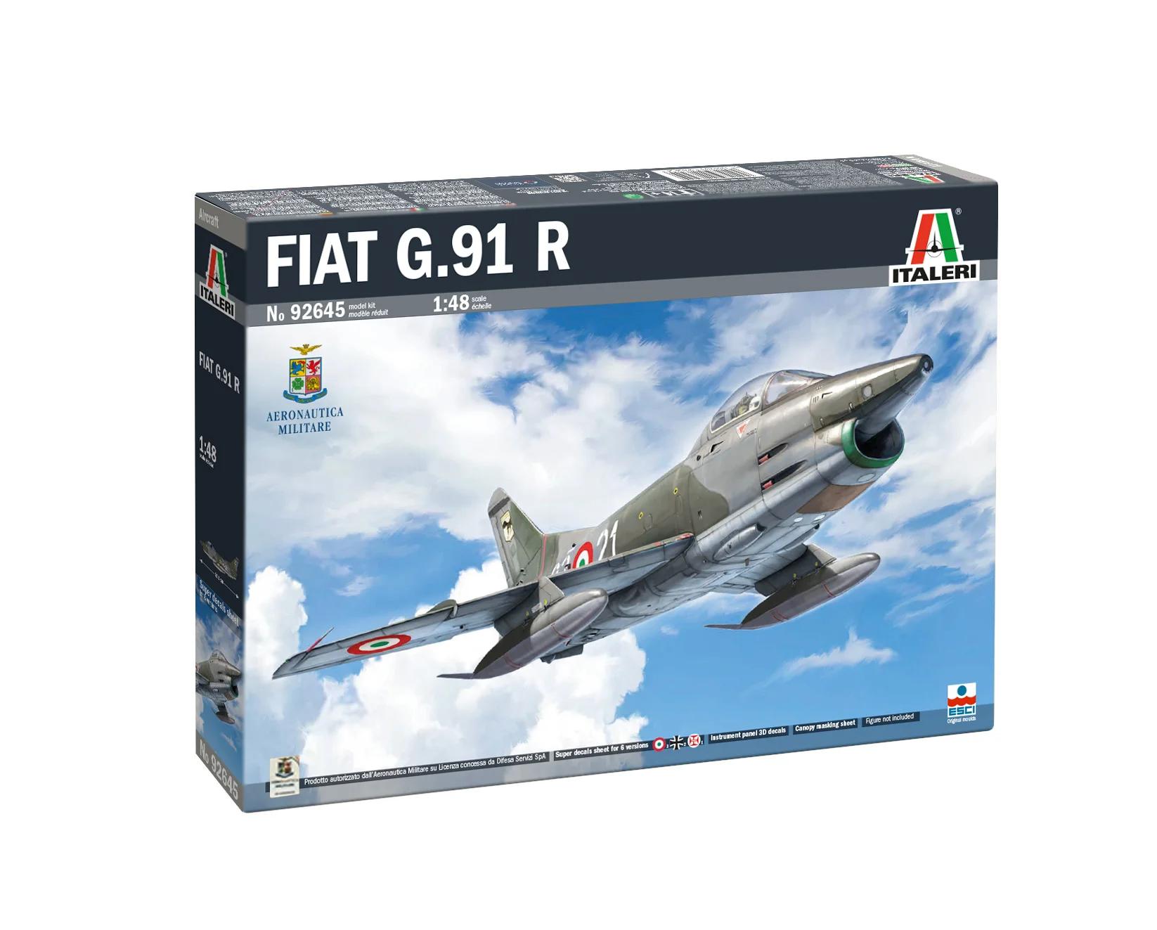Italeri 1/48 Fiat G 91 R1 R3 Gina Model Kit — box art