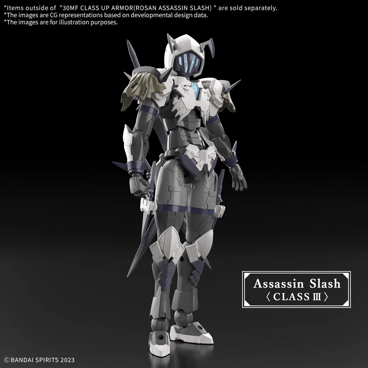 Bandai 1/144 30MF Class Uprmor Rosan Assassin Slash Model Kit — official product photo 3