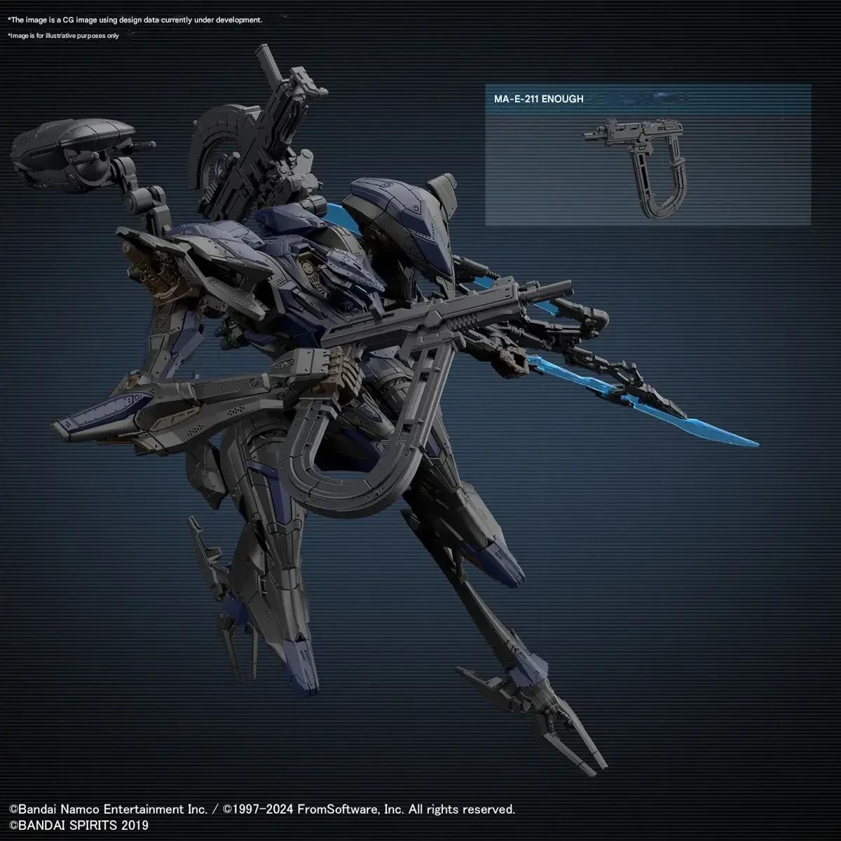 Bandai 1/144 30MM Fires Rubicon Schneider Nachtreiher Model Kit — product photo 4