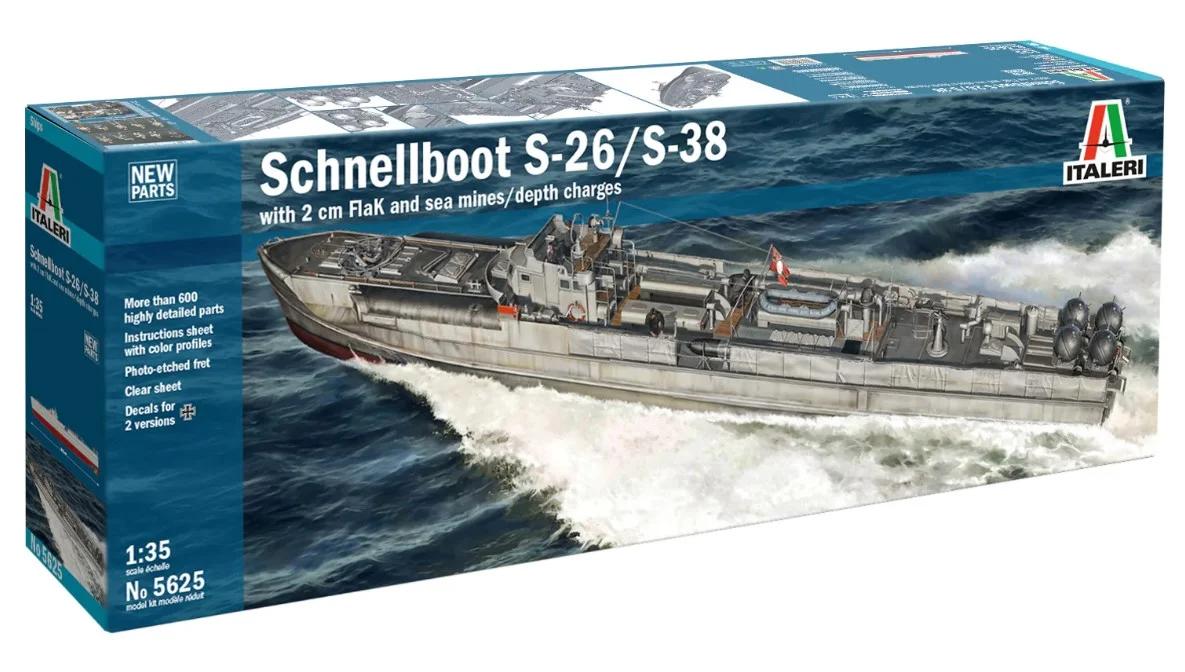 Italeri 1/35 S-26 Schnellboot S-38 Model Kit — box art
