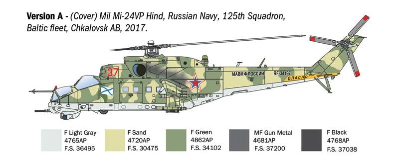 Italeri 1/72 Mil Mi-24p 35p Helicopter Model Kit — official product photo 3