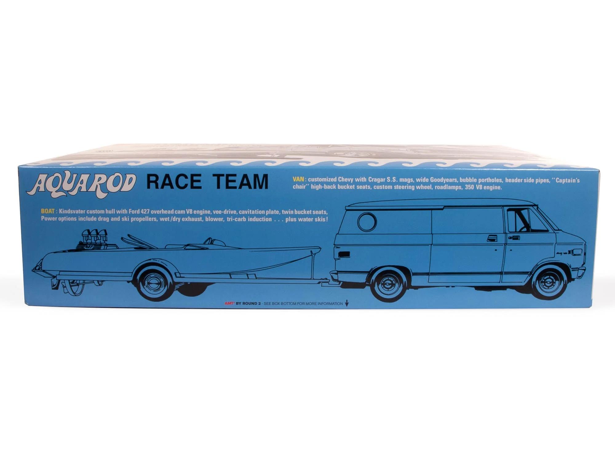 AMT Aqua Rod Race Team 1975 Van Boat Trailer Model Kit — official product photo 3