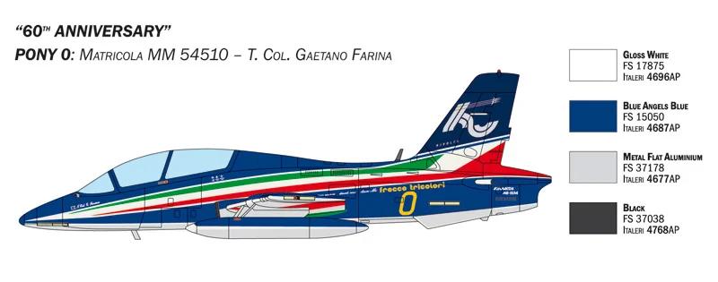 Italeri 1/72 Macchi Mb 339 60th Pan Anniv Model Kit — official product photo 3