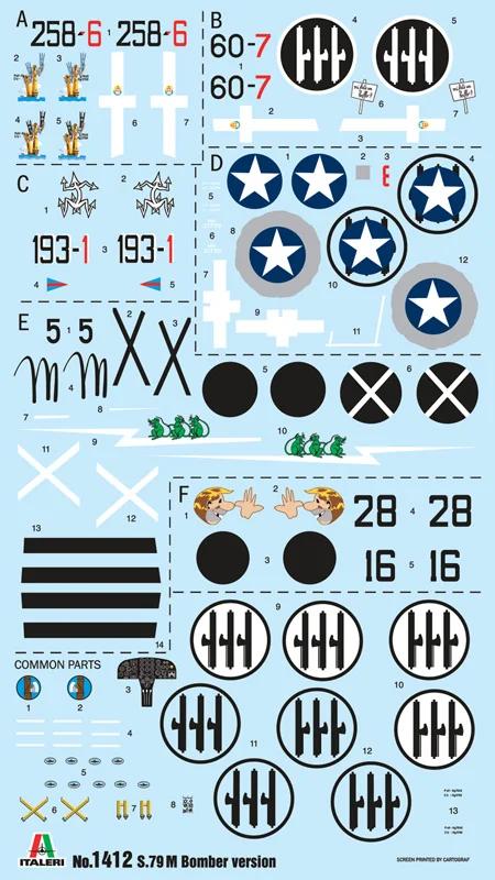 Italeri 1/72 S M 79 M Sparviero Bomber Model Kit — official product photo 3