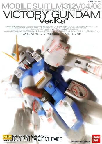 Bandai 1/100 MG Victory Gundam Ver.Ka Model Kit — product photo 5