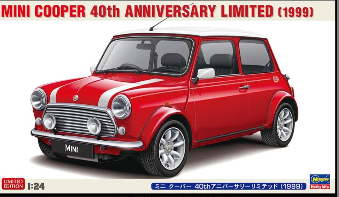 Hasegawa 1/24 1999 Mini Cooper 40th Anniversary Model Kit — box art