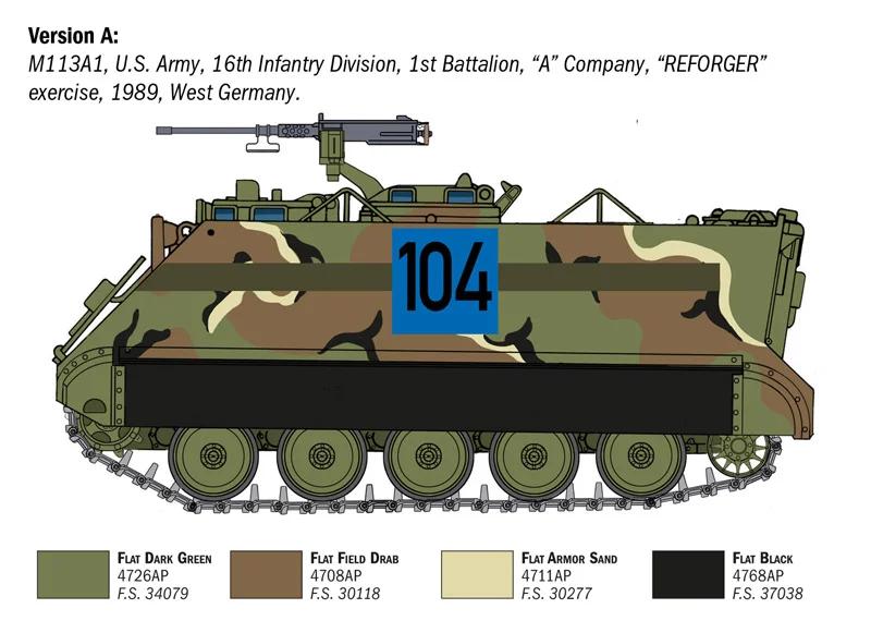 Italeri 1/35 M-113 Apc Model Kit — official product photo 3