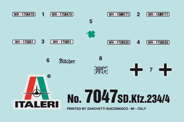 Italeri 1/72 SD Kfz 234 4 German Armor Model Kit — official product photo 3