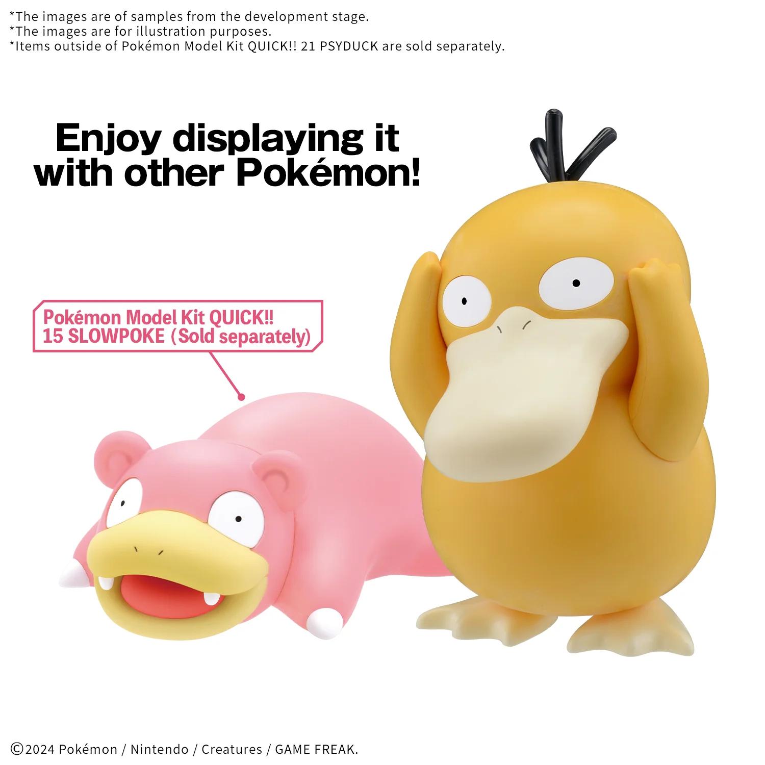 Bandai 21 Pysduck Pokemon Quick Model Kit — official product photo 6