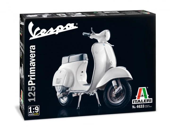 Italeri Vespa 125 Primavera 1 9 Model Kit — box art